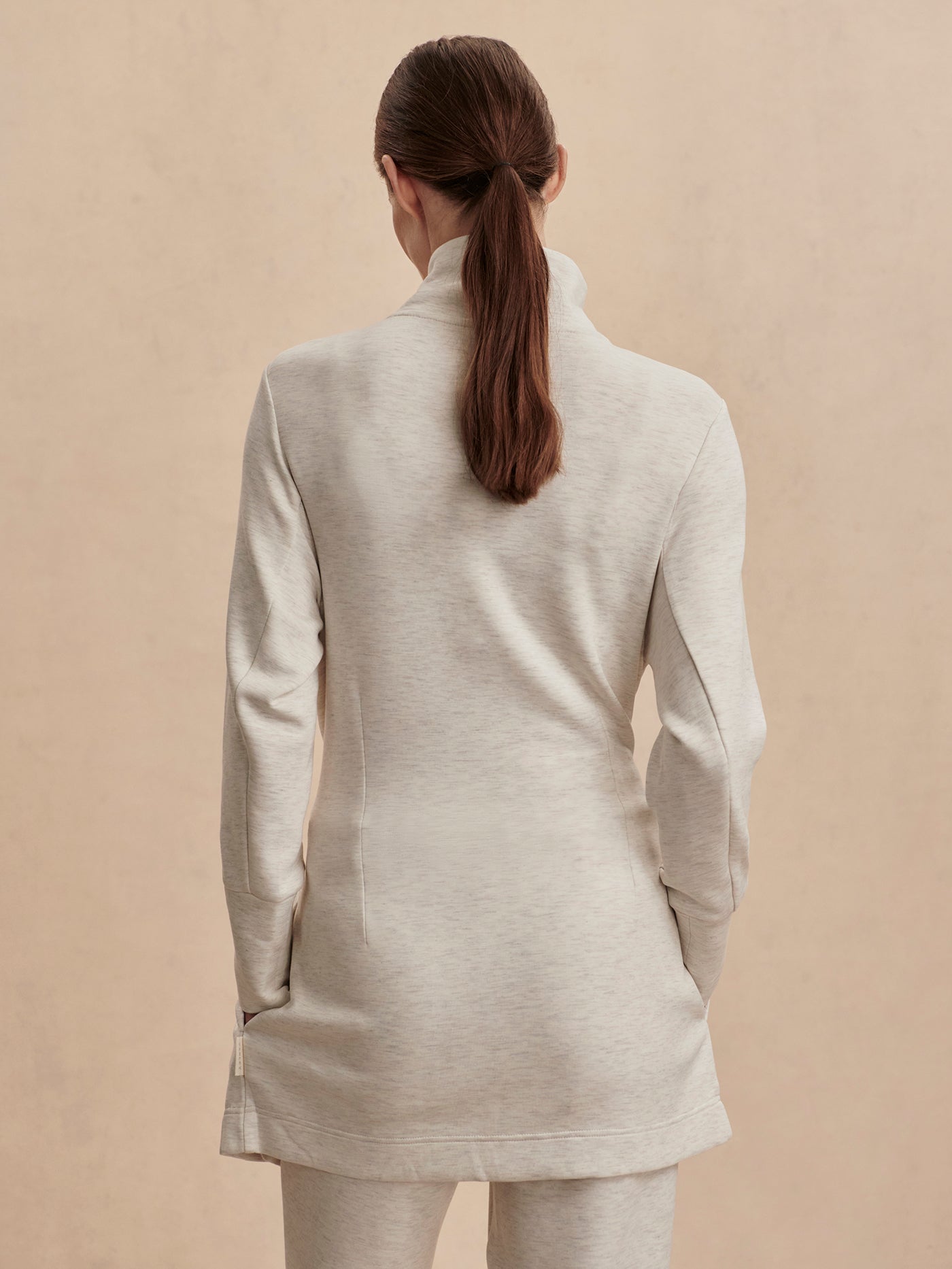 Varley Ivory Marl Anset Jacket | VARLEY US