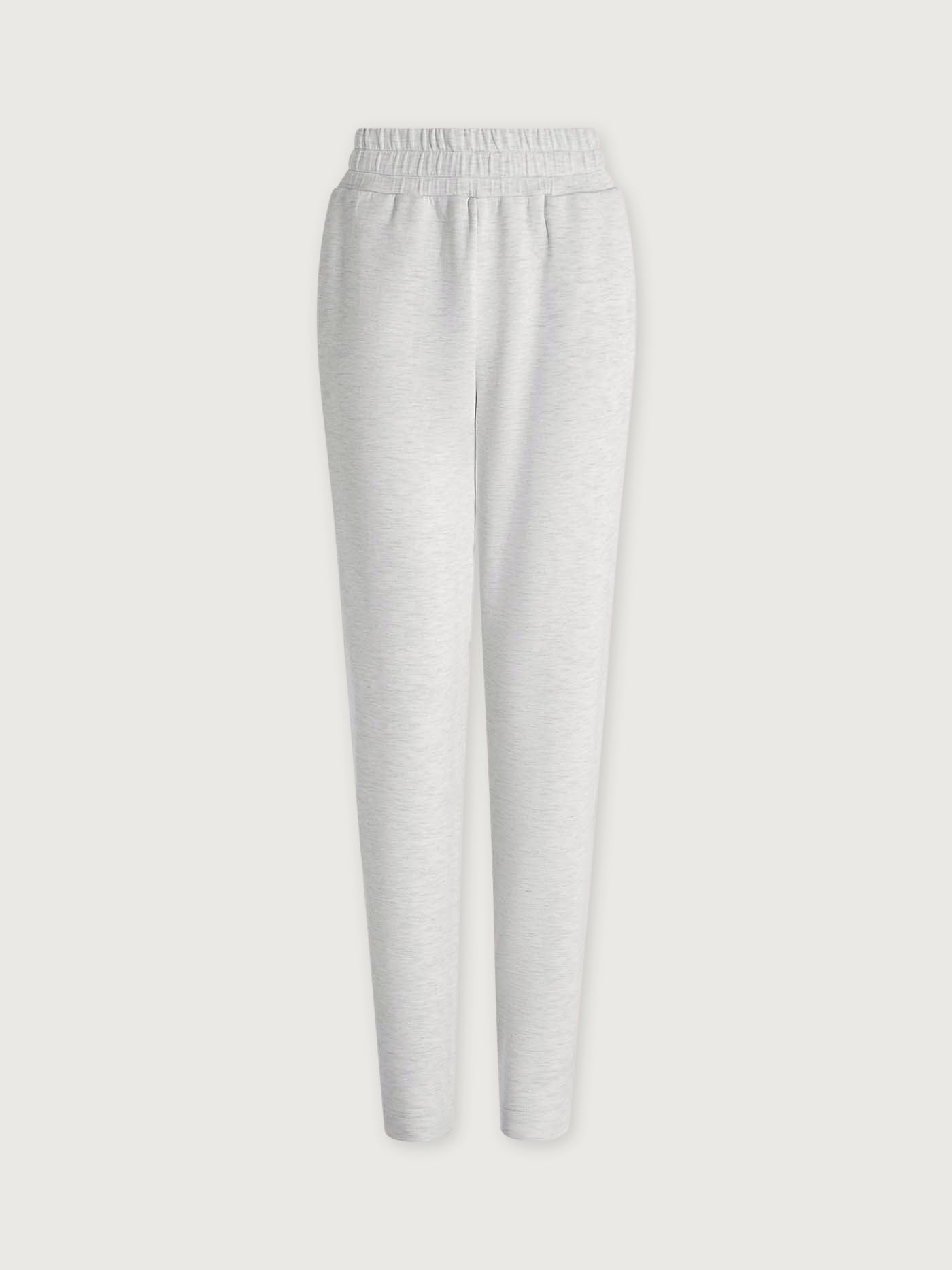 Varley Ivory Marl The Slim Zip Hem Pant 29.5" | VARLEY US