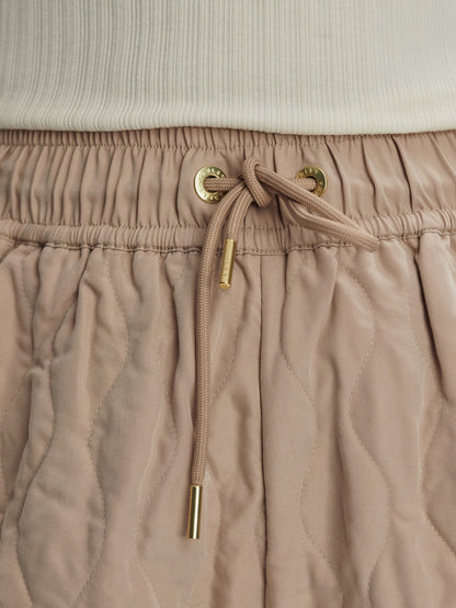 Varley Light Taupe Catrine Quilted Short