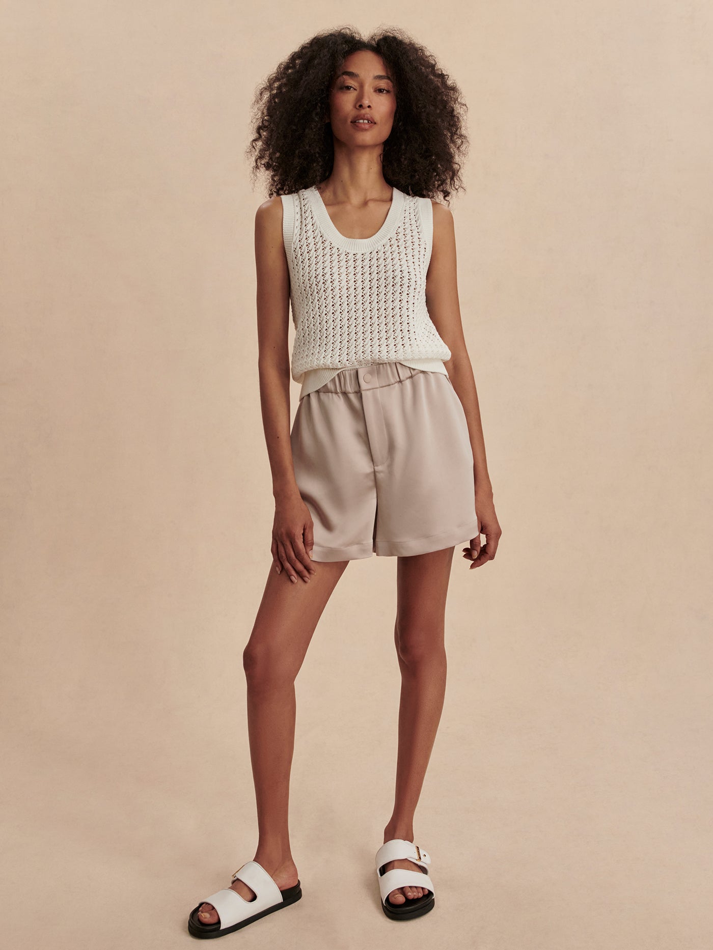 Varley Silver Cloud Sarka High Rise Short