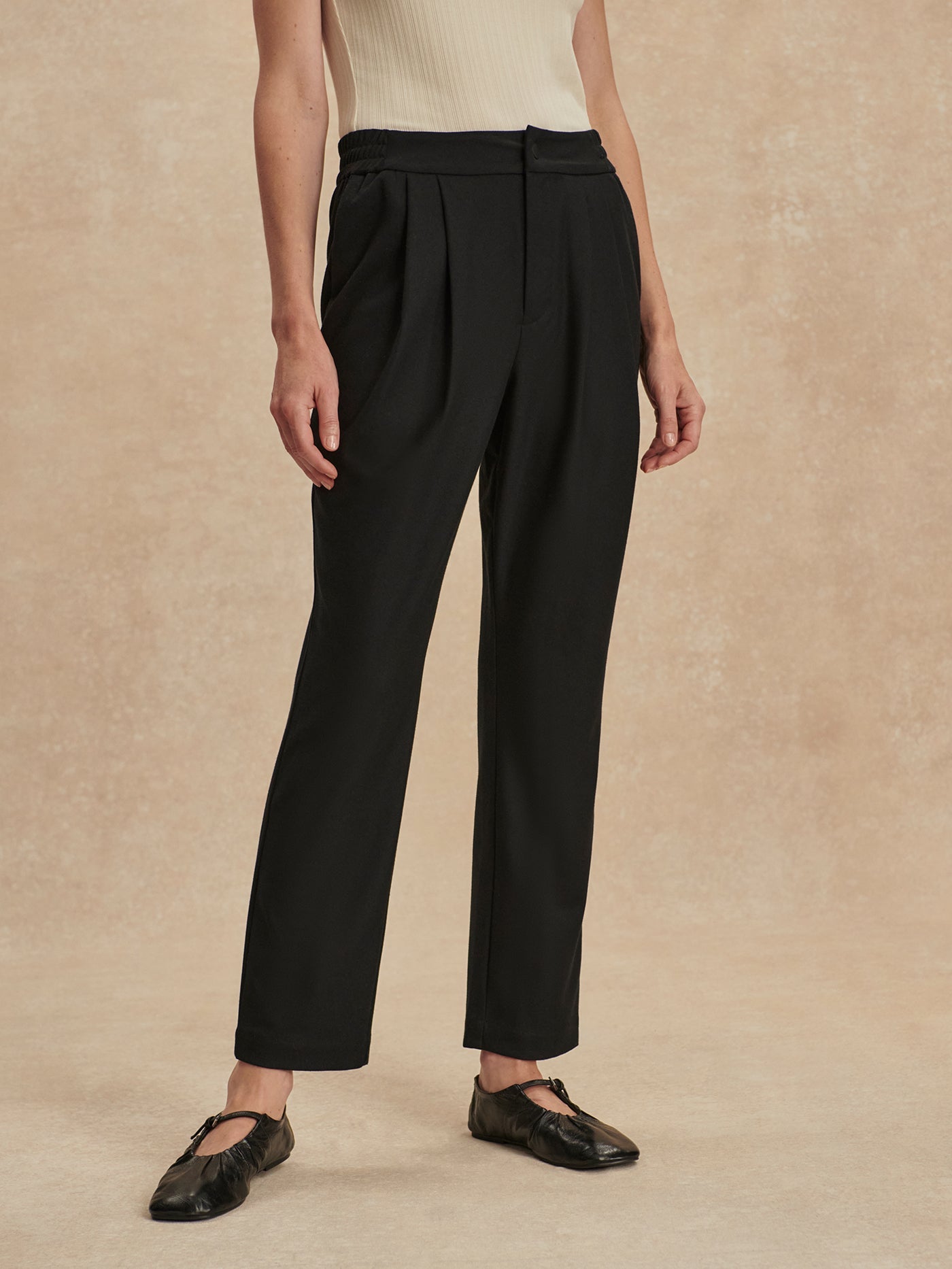 Varley Black Martha Reg Tapered Leg 29