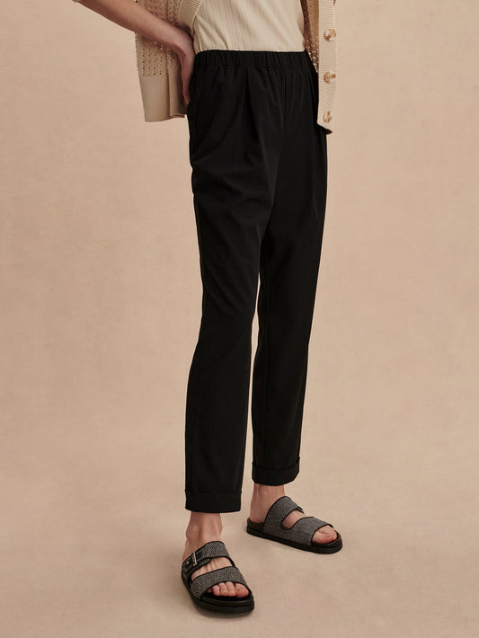 Varley Black Alana Slim Tapered Cuff Pant 27