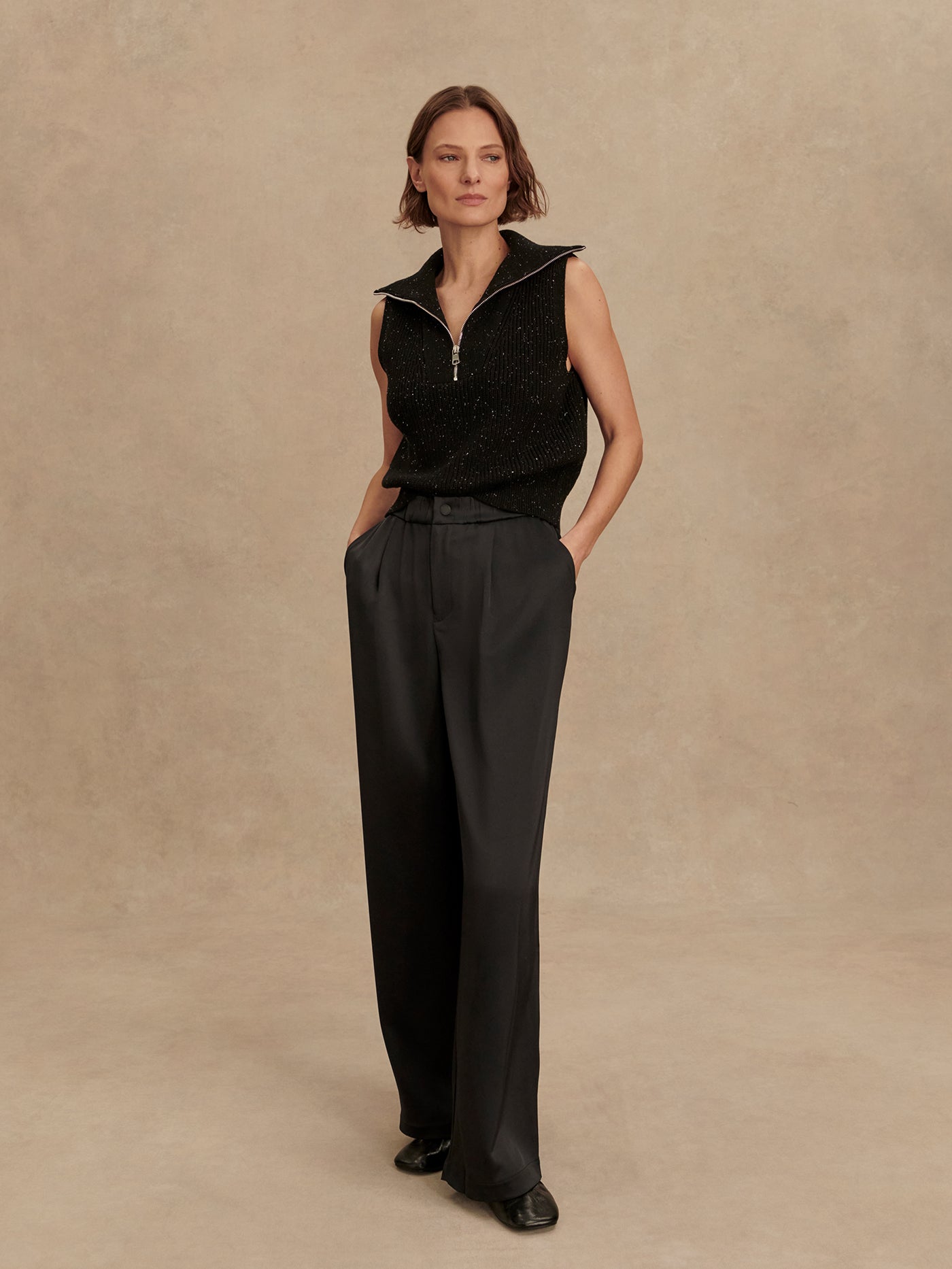 Varley Black Bryden 2.0 Wide Leg 29.5