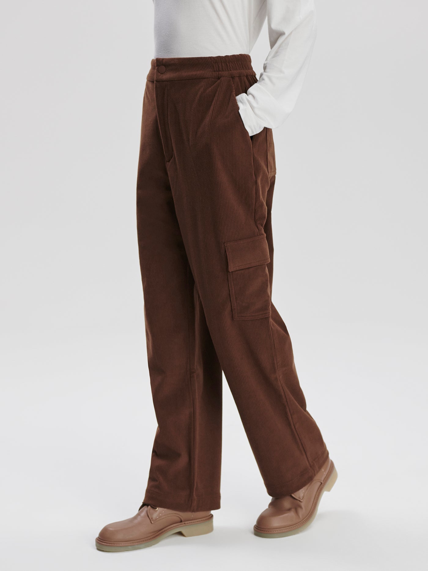 Varley Dark Toffee Sabina Straight Leg 29