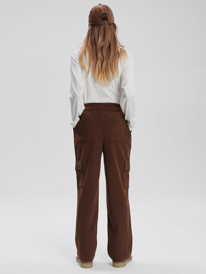 Varley Dark Toffee Sabina Straight Leg 29
