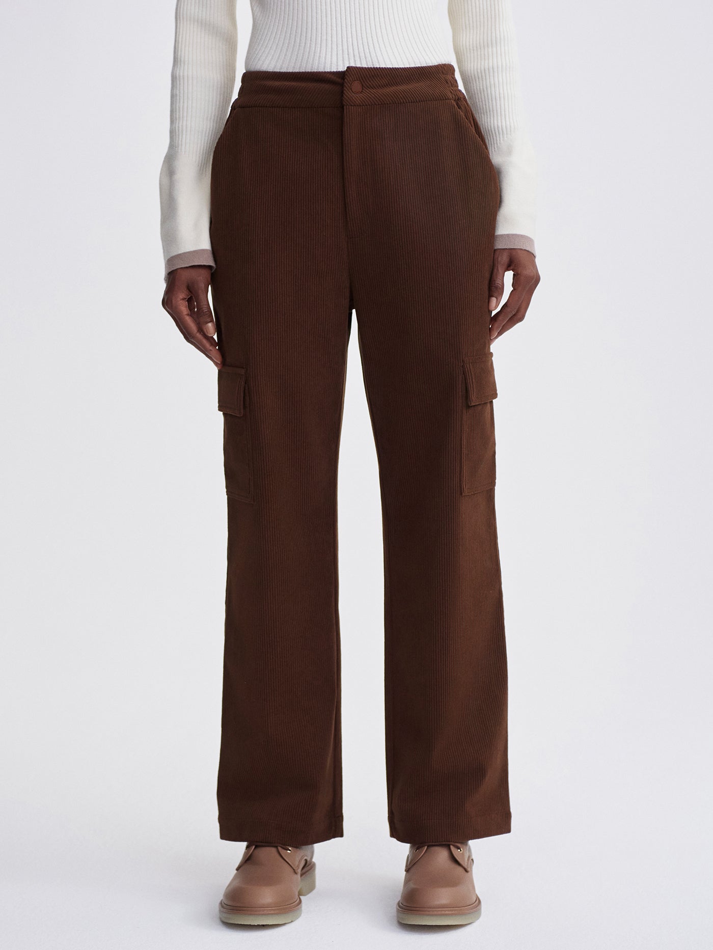 Varley Dark Toffee Sabina Straight Leg 31.5