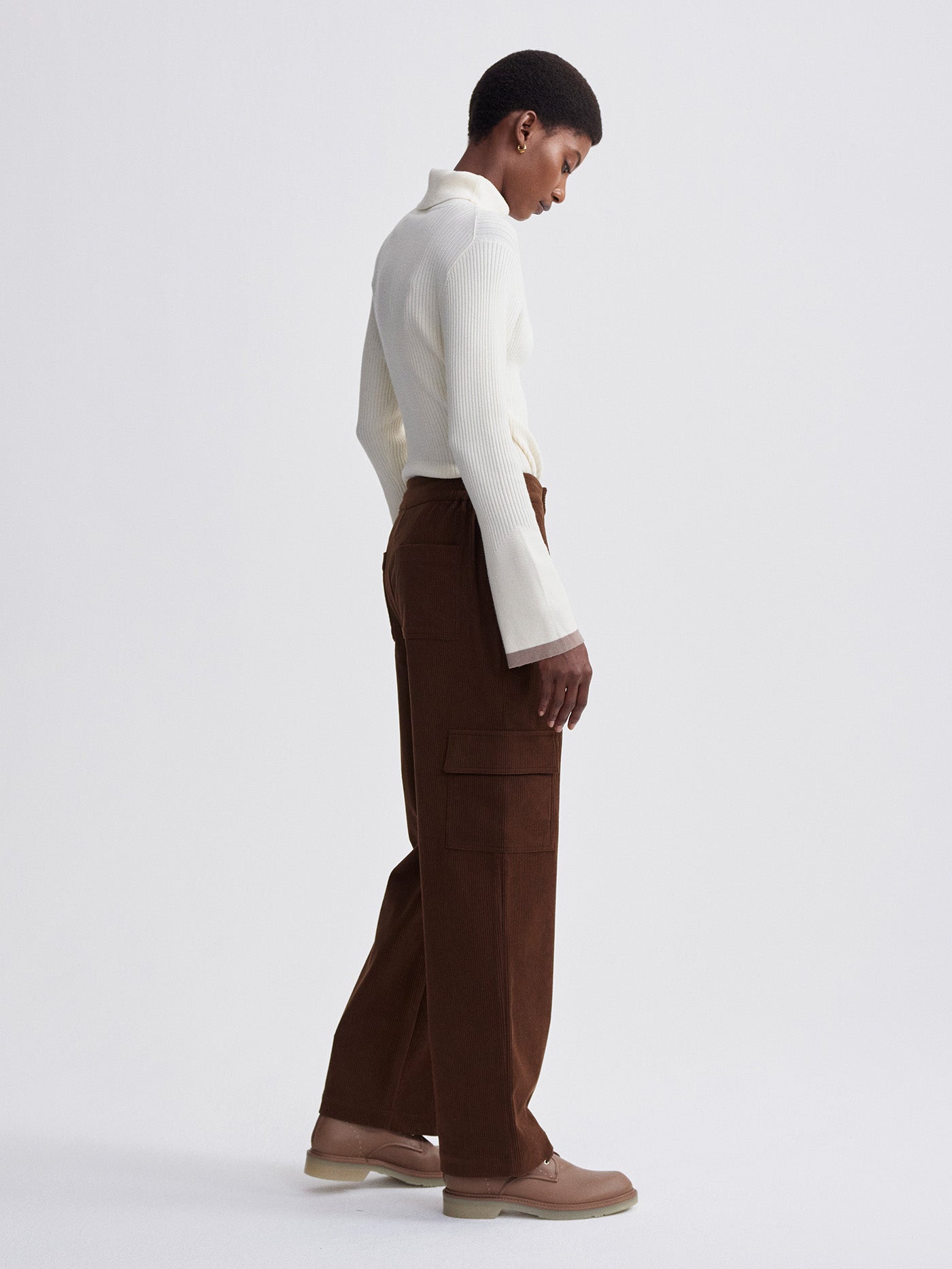 Varley Dark Toffee Sabina Straight Leg 31.5