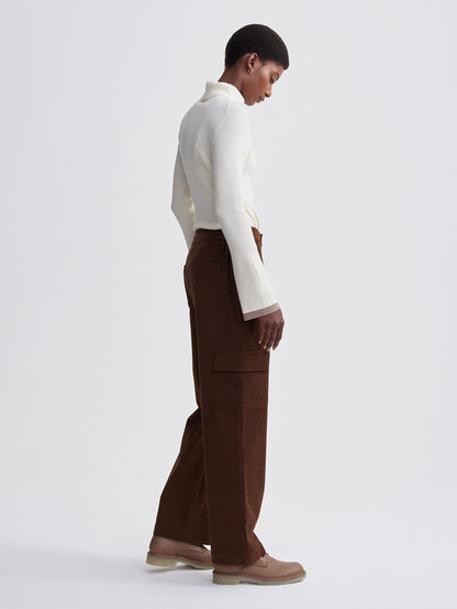 Varley Dark Toffee Sabina Straight Leg 31.5