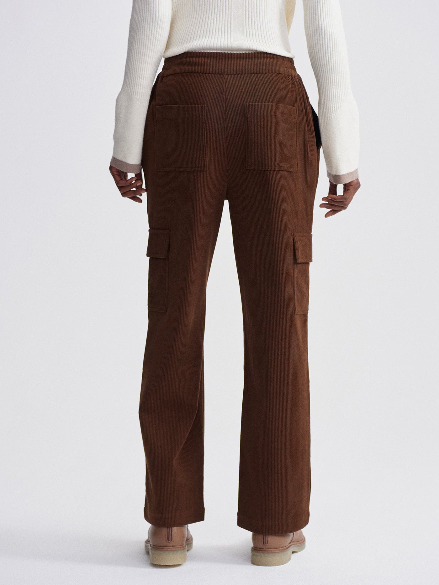 Varley Dark Toffee Sabina Straight Leg 31.5
