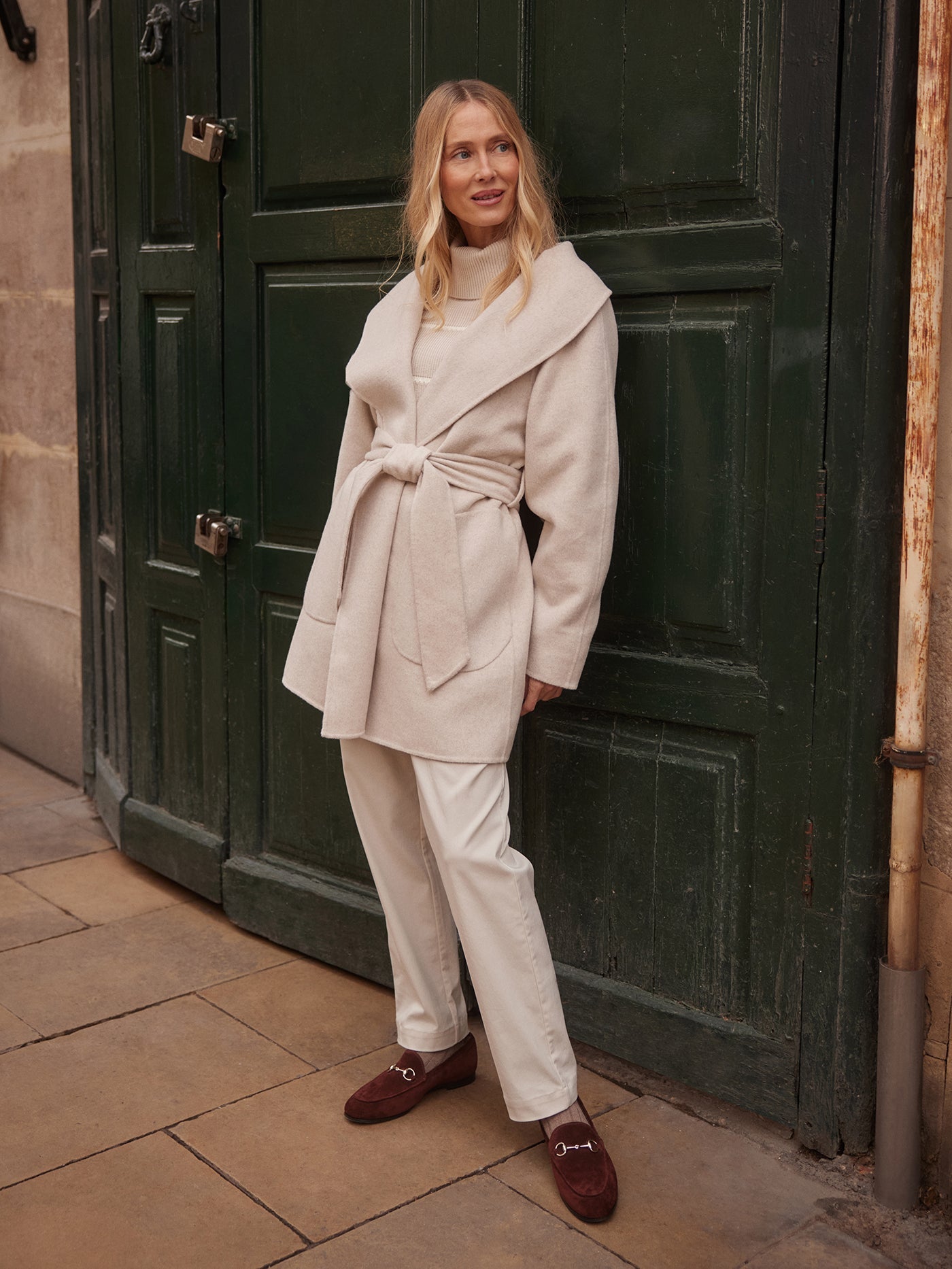 Varley Pumice Stone Marl Edgemere Wrap Jacket