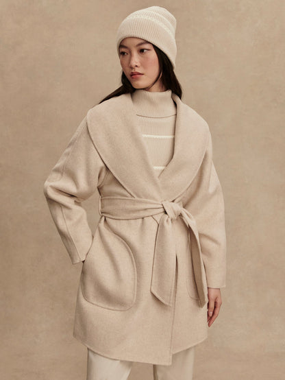 Varley Pumice Stone Marl Edgemere Wrap Jacket