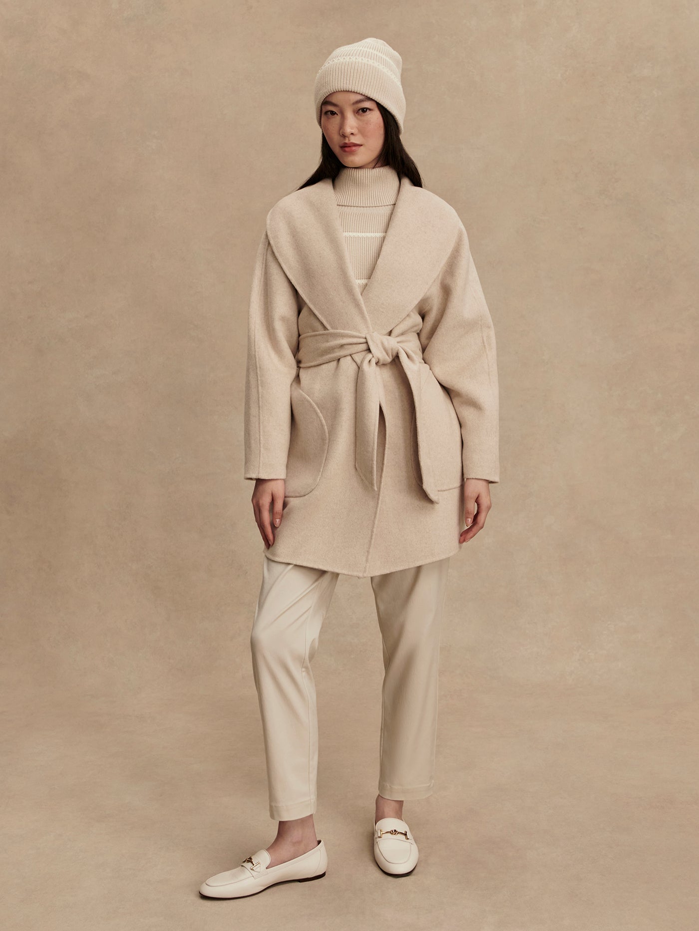 Varley Pumice Stone Marl Edgemere Wrap Jacket
