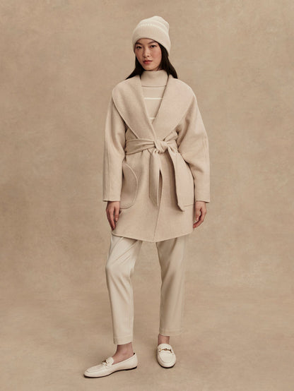 Varley Pumice Stone Marl Edgemere Wrap Jacket