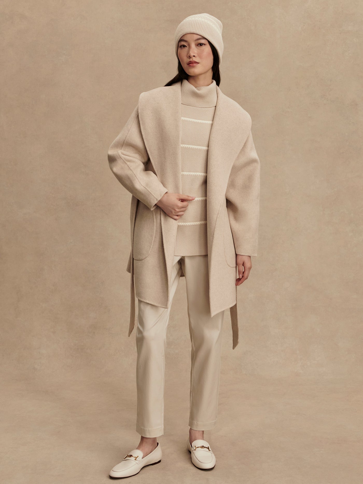 Varley Pumice Stone Marl Edgemere Wrap Jacket