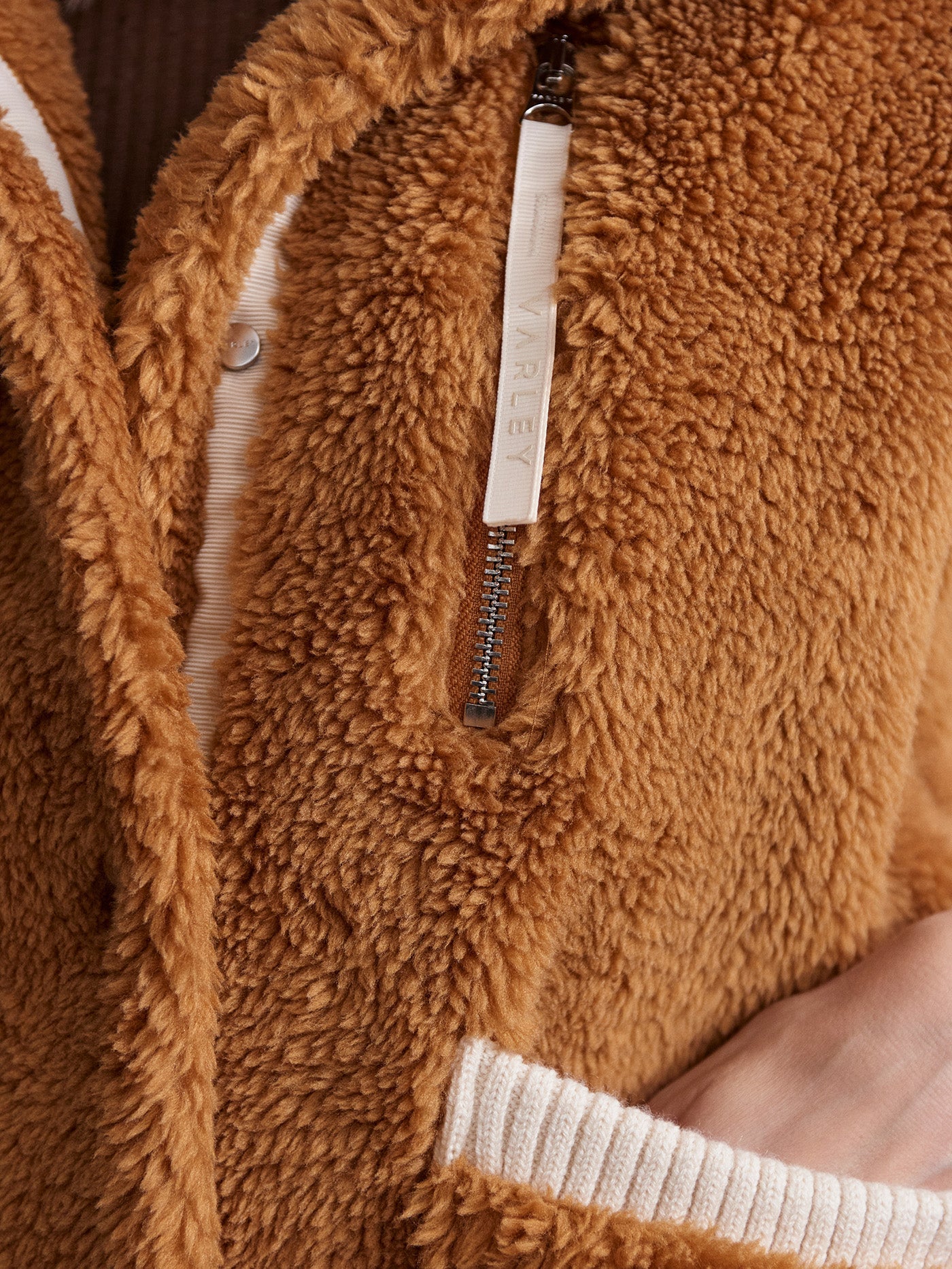 Varley Cafe Spice Balter Relaxed Sherpa Gilet
