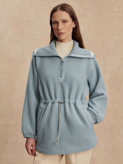 Varley Ashley Blue Ashby Half Zip Fleece