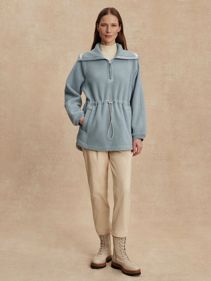 Varley Ashley Blue Ashby Half Zip Fleece