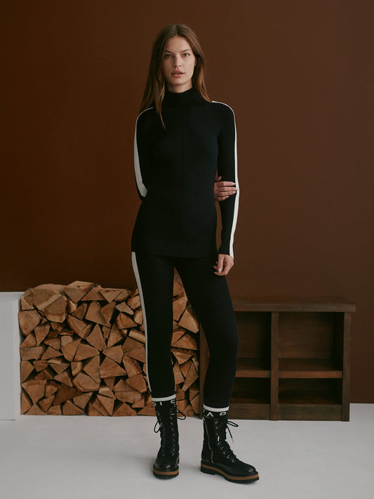 Varley Black Aiden Knit Legging