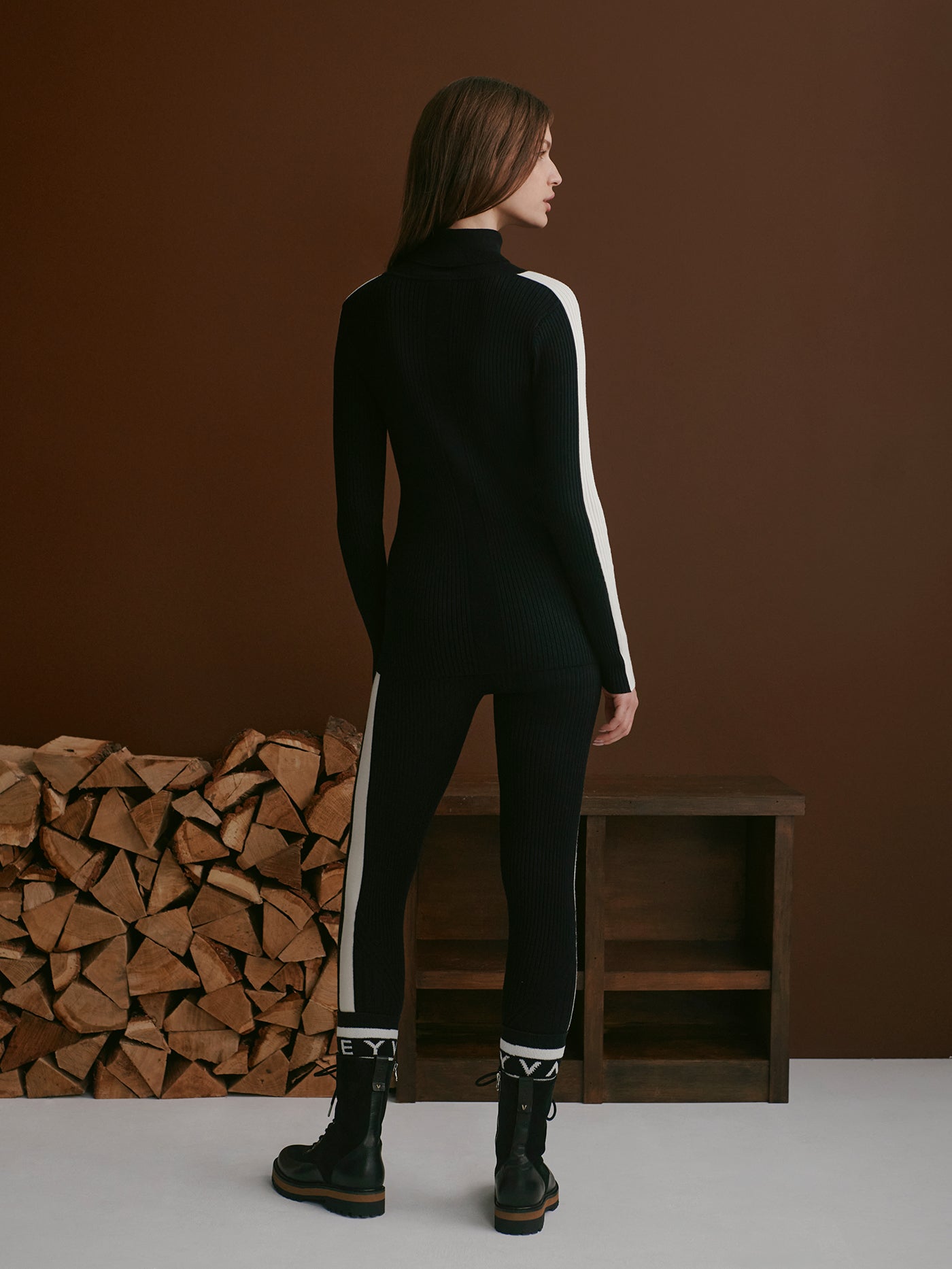 Varley Black Aiden Knit Legging