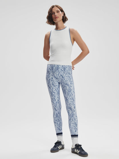 Varley White/ Blue Rain Agneta Performance Tank