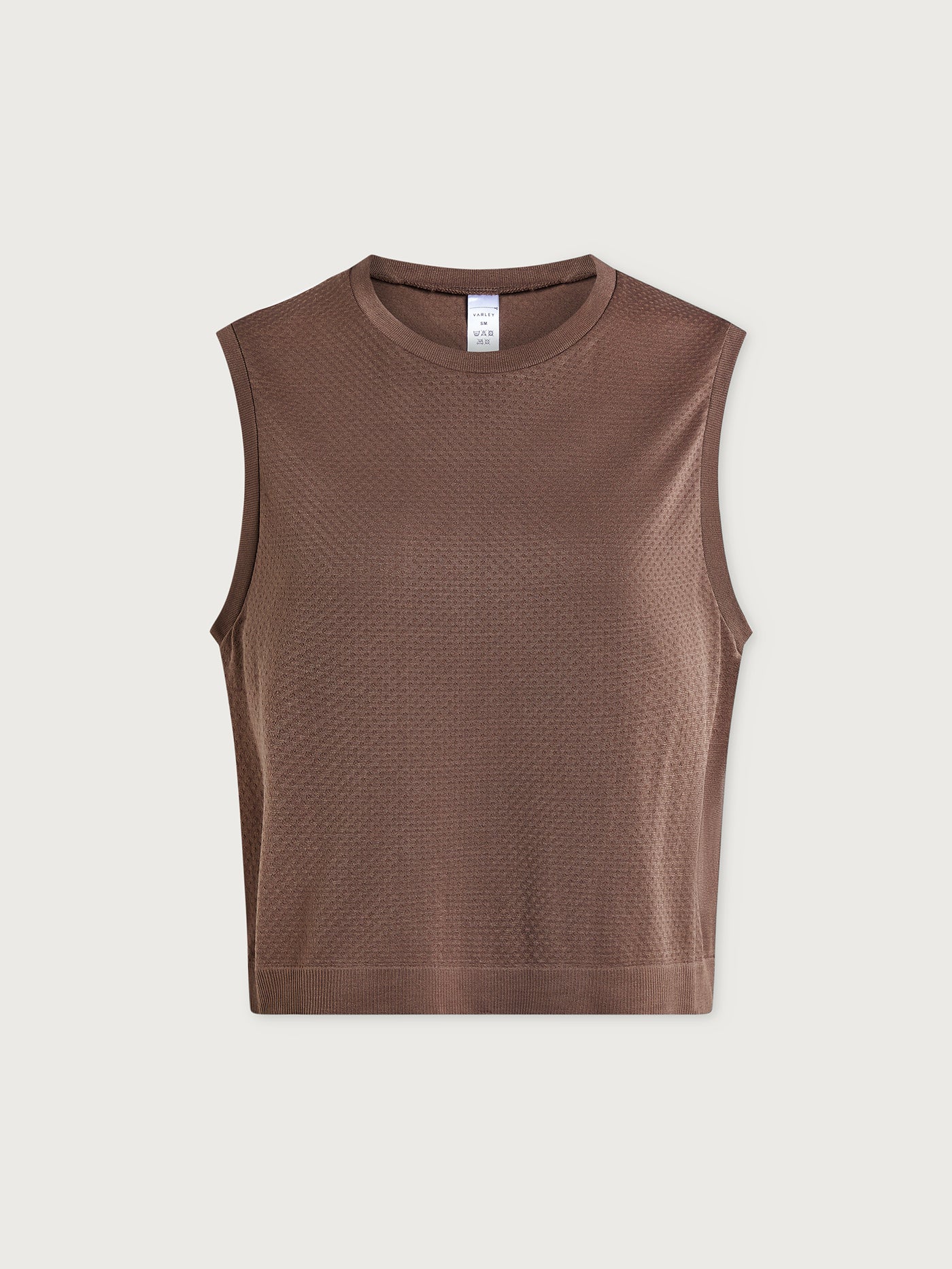 Varley Deep Taupe Page Seamless Crop Tank