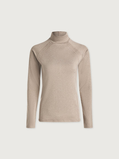 Varley Taupe Marl Always Warm Baselayer Top