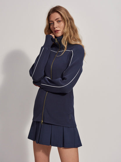 Varley Blue Nights Palmdale Zip-Through Active Sweatshirt | VARLEY US