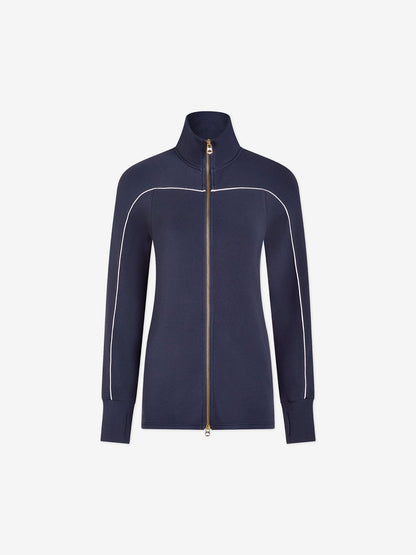 Varley Blue Nights Palmdale Zip-Through Active Sweatshirt | VARLEY US