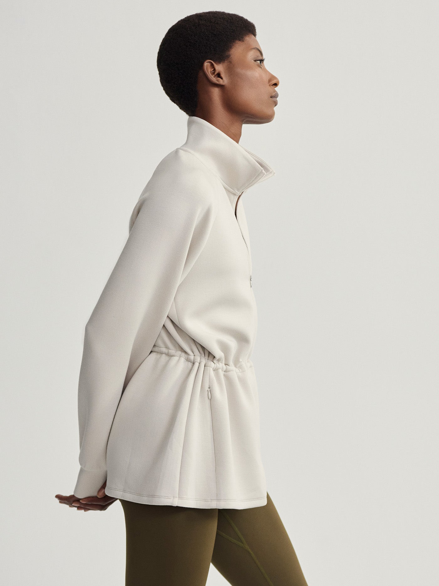 Varley Rainy Day Ailsa Zip-Through Active Sweatshirt