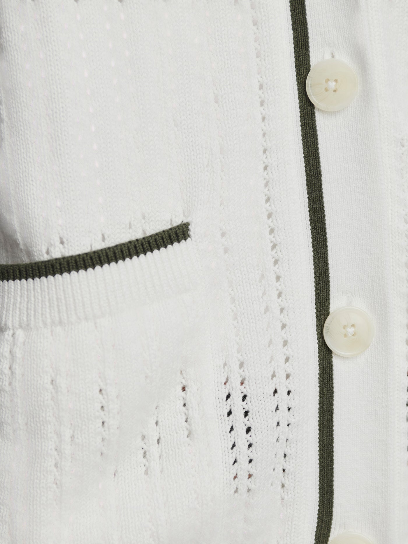 Varley White/ Deep Ivy Nissi Longline Cardigan
