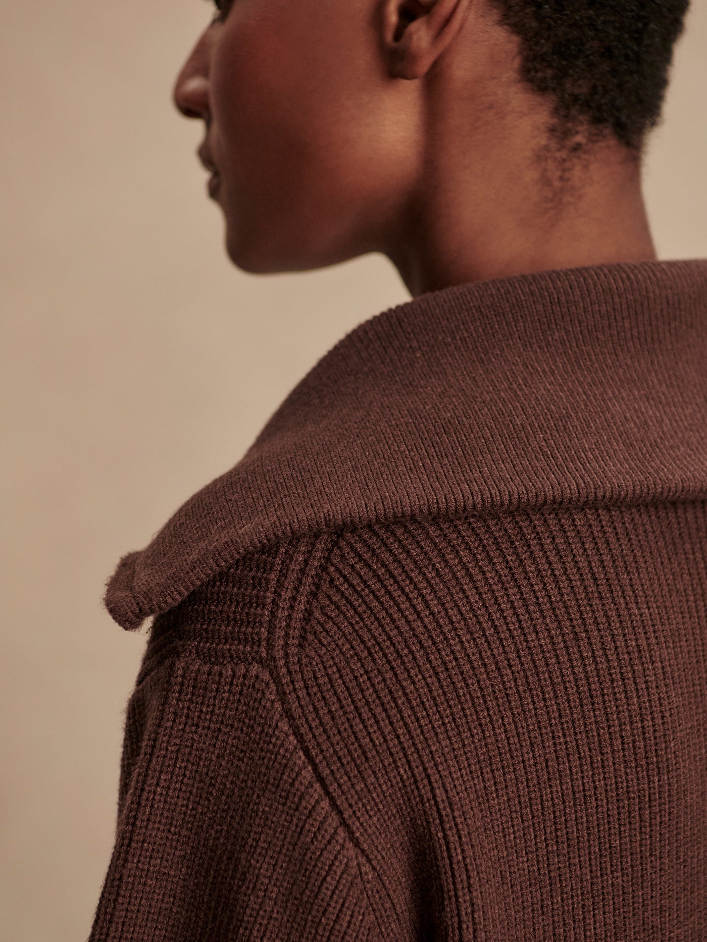 Varley Coffee Bean Enrico Knit Jacket