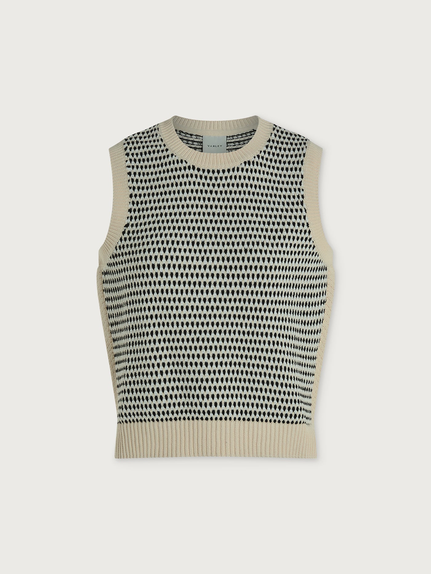Varley Birch Multi Stitch Knowles Textured Knit Vest