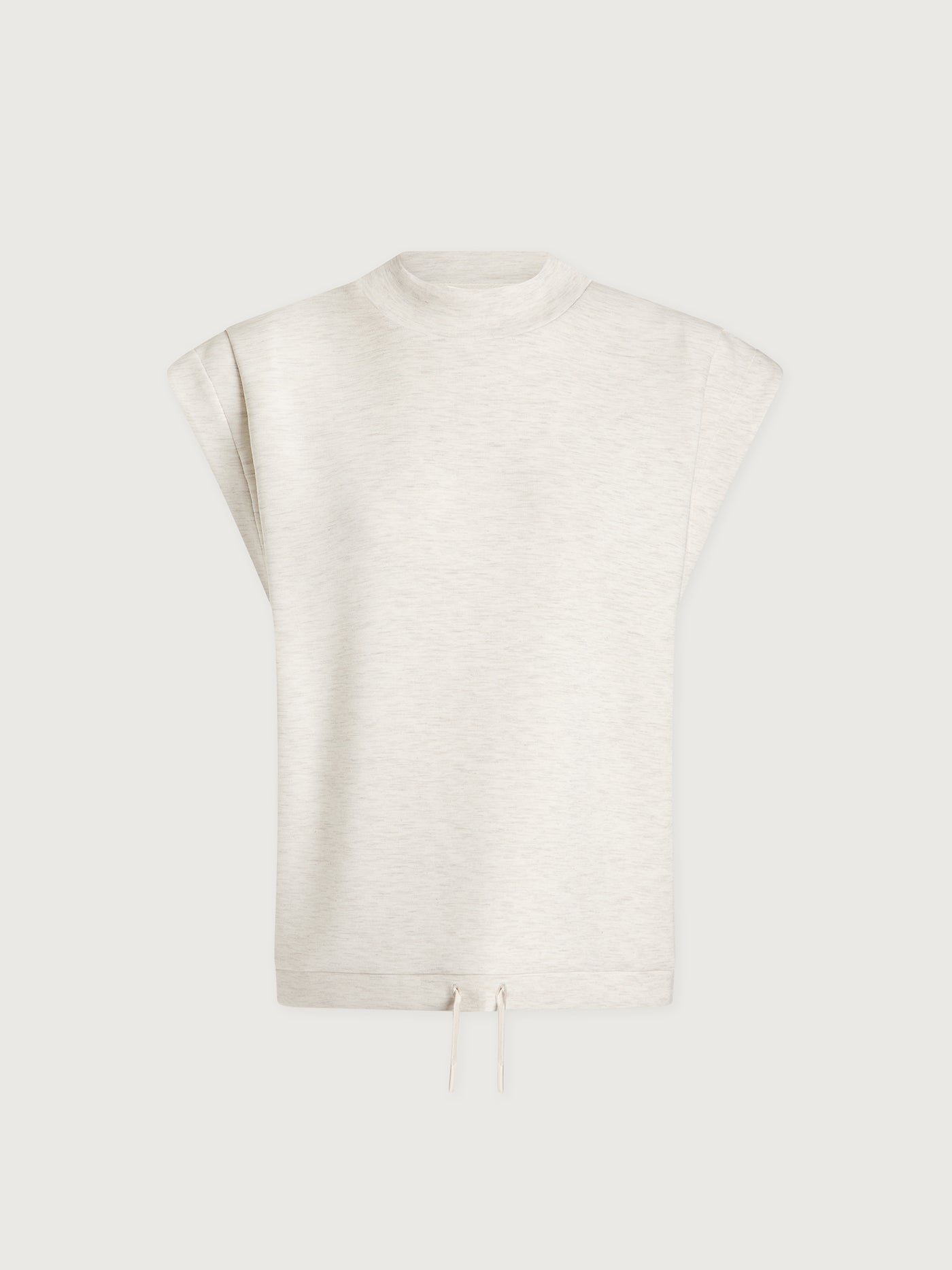 Varley Ivory Marl Otis Sleeveless Sweat | VARLEY US