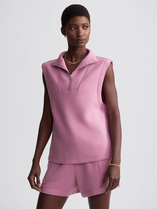 Varley Foxglove Magnolia Half-Zip Tank | VARLEY US