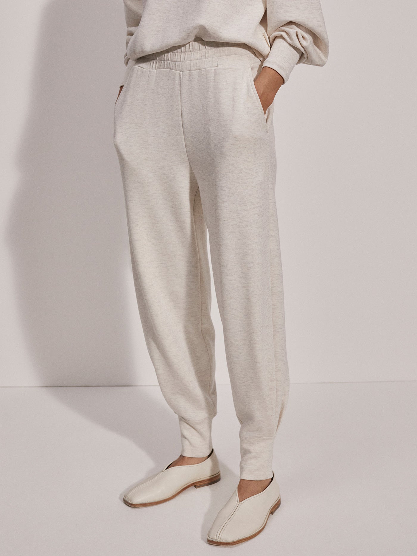 Varley Ivory Marl The Relaxed Pant 27.5 | VARLEY US