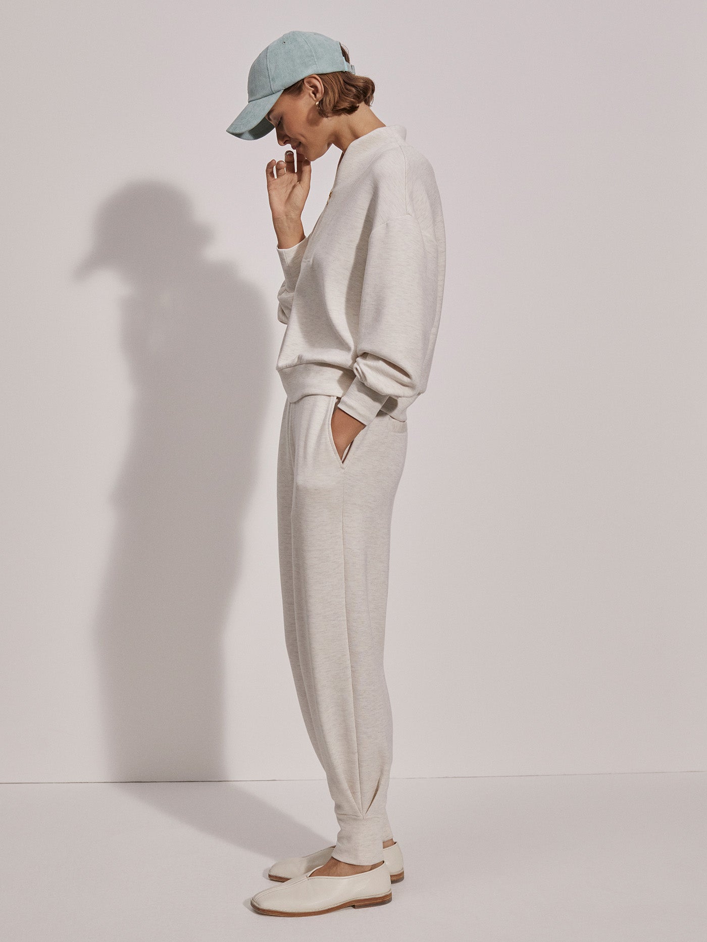 Varley Ivory Marl The Relaxed Pant 27.5 | VARLEY US