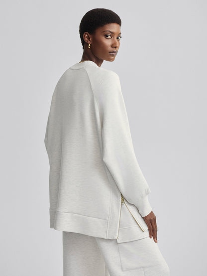 Varley Ivory Marl Nicole Boyfriend Sweat