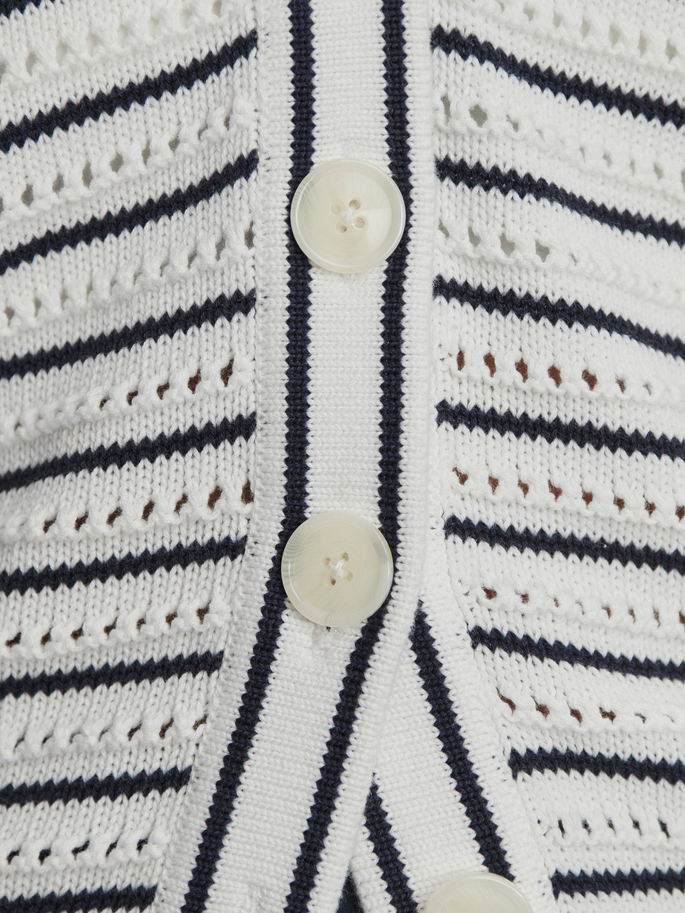 Varley White/ Blue Nights Antonia Relaxed Cardigan