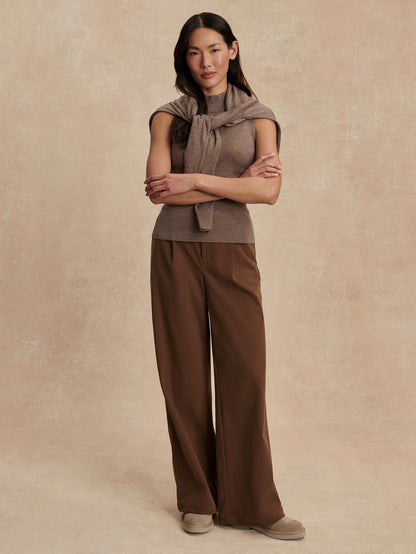 Varley Cinder Marl Neilsen Sleeveless Knit Top