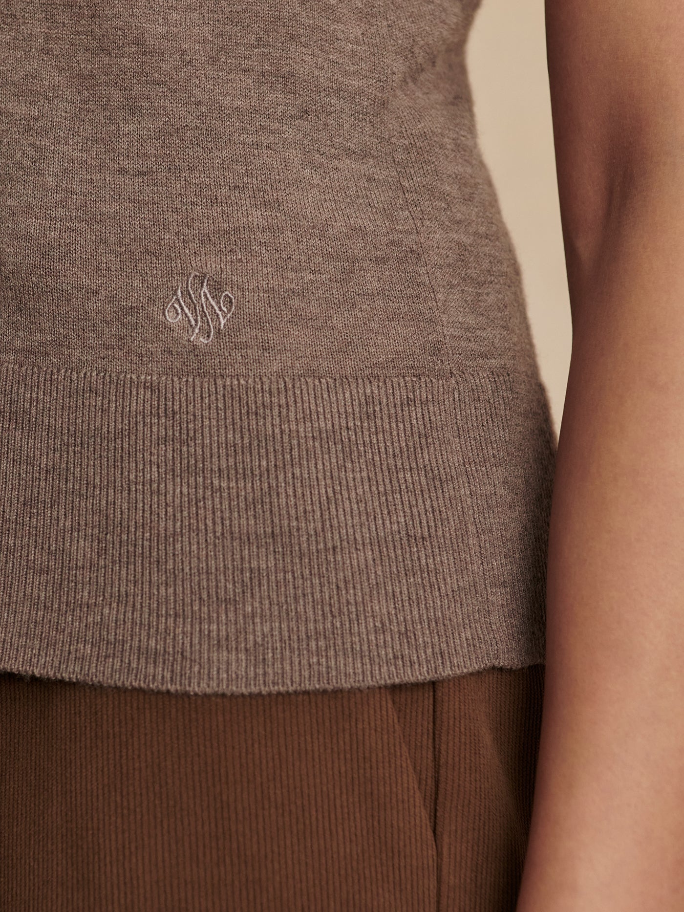 Varley Cinder Marl Neilsen Sleeveless Knit Top