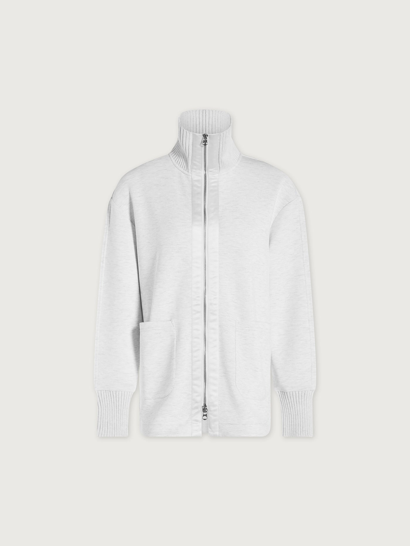 Varley Ivory Marl Niamh Zip Through