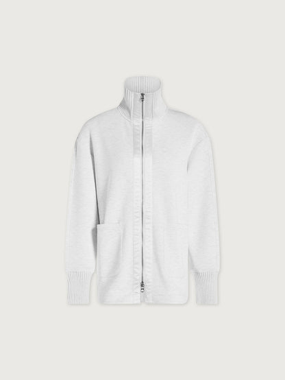 Varley Ivory Marl Niamh Zip Through