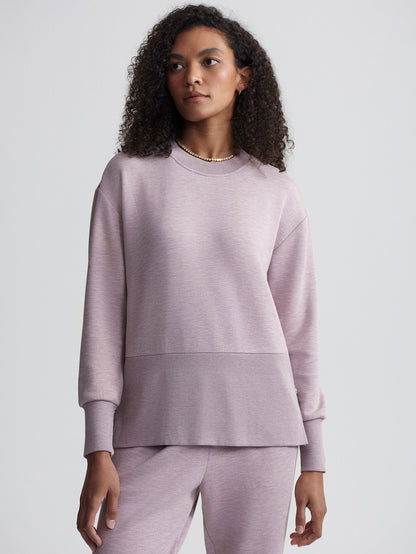 Varley Mauve Marl Lowry Sweat