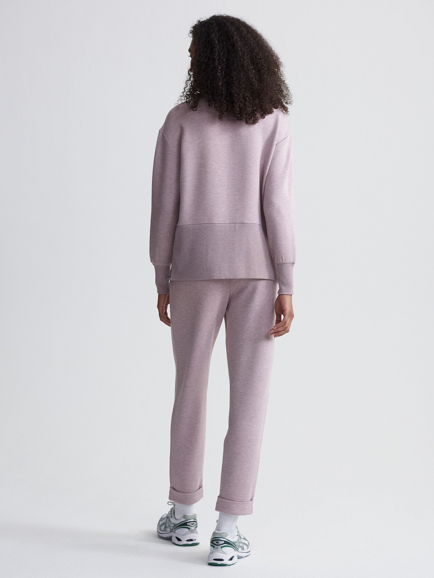 Varley Mauve Marl Lowry Sweat