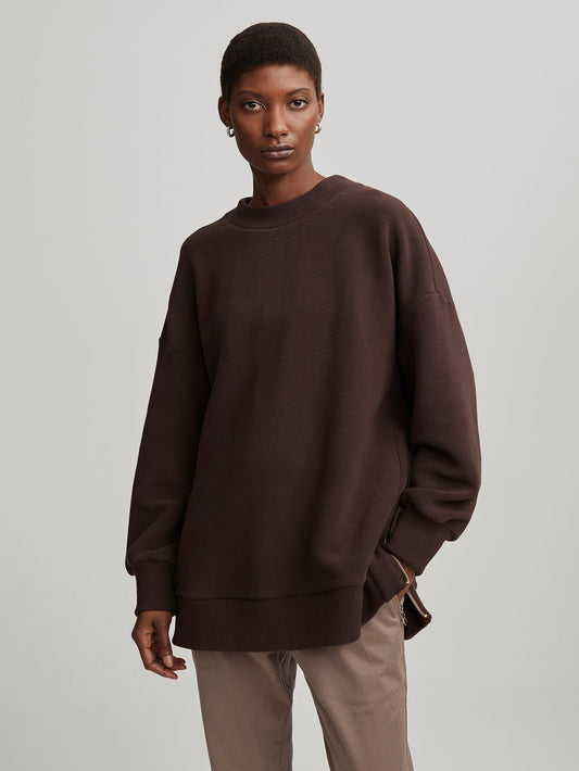 Varley Coffee Bean Mae Boyfriend Sweat