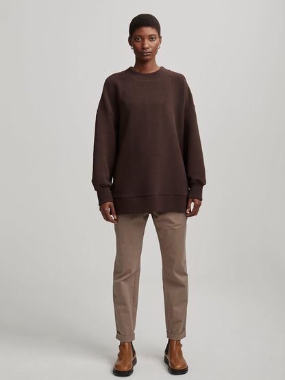 Varley Coffee Bean Mae Boyfriend Sweat