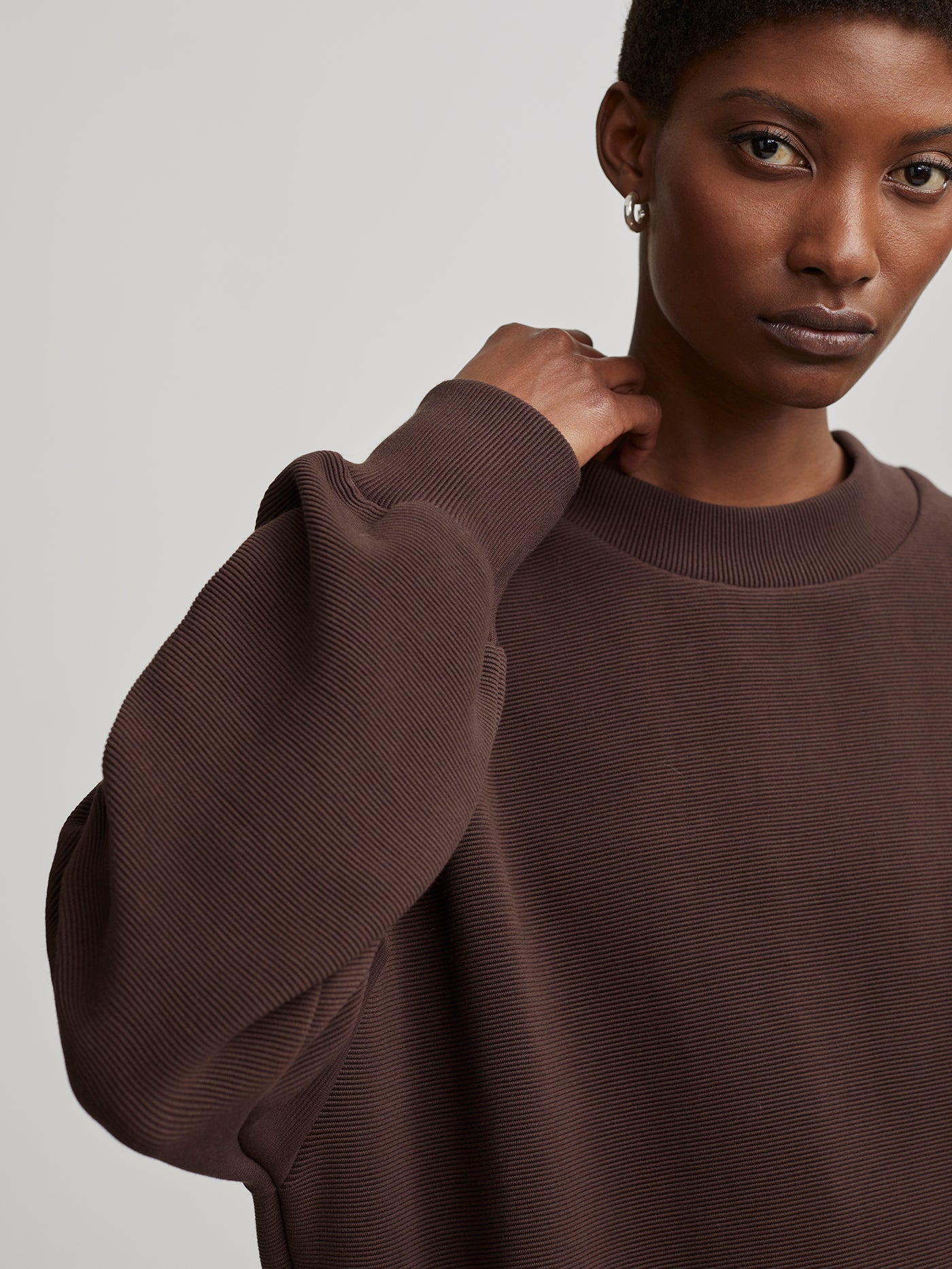 Varley Coffee Bean Mae Boyfriend Sweat