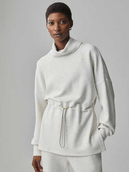 Varley Ivory Marl Freya Sweat