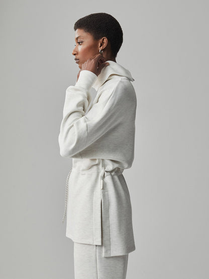 Varley Ivory Marl Freya Sweat