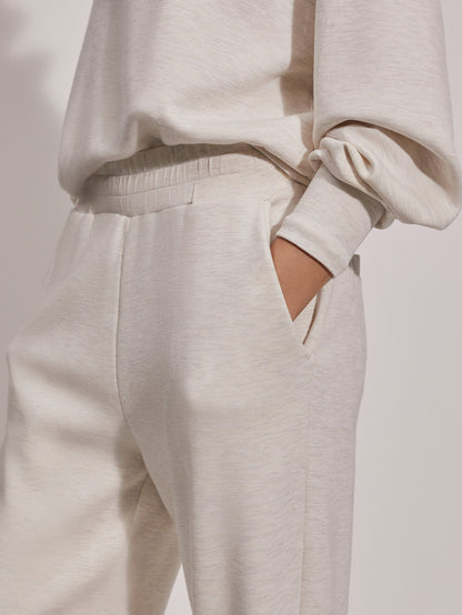 Varley Ivory Marl The Relaxed Pant 25" | VARLEY US